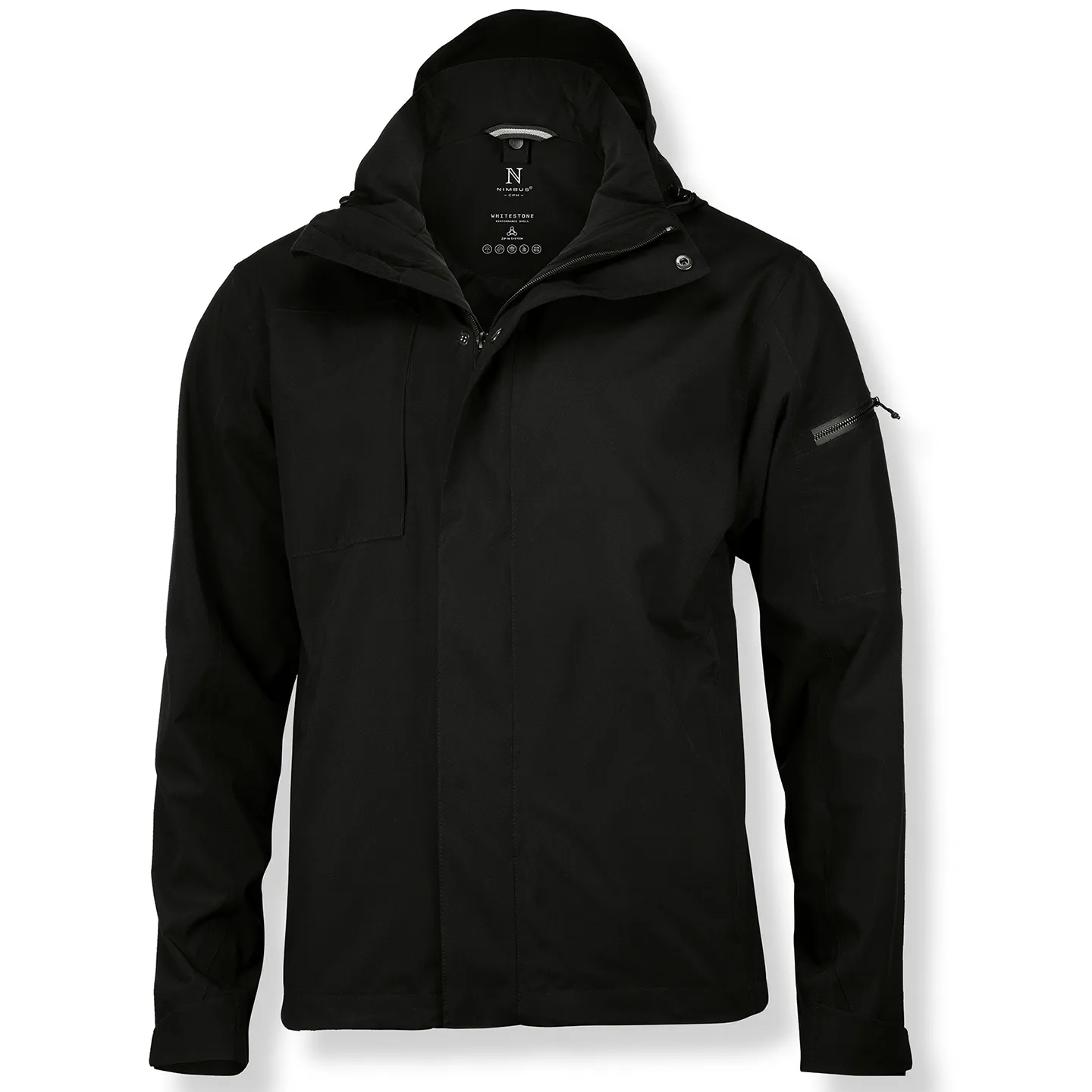 Whitestone – performance shell jacket — Black